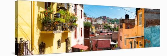 ¡Viva Mexico! Panoramic Collection - Colorful Houses - Guanajuato-Philippe Hugonnard-Stretched Canvas