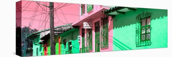 ¡Viva Mexico! Panoramic Collection - Colorful Houses in San Cristobal II-Philippe Hugonnard-Stretched Canvas