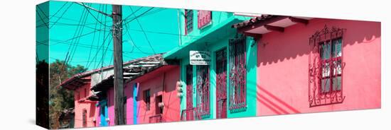 ¡Viva Mexico! Panoramic Collection - Colorful Houses in San Cristobal III-Philippe Hugonnard-Stretched Canvas