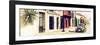 ¡Viva Mexico! Panoramic Collection - Colorful Mexican Street with Black VW Beetle III-Philippe Hugonnard-Framed Photographic Print