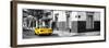 ¡Viva Mexico! Panoramic Collection - Colorful Mexican Street with Yellow Taxi III-Philippe Hugonnard-Framed Photographic Print