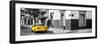 ¡Viva Mexico! Panoramic Collection - Colorful Mexican Street with Yellow Taxi III-Philippe Hugonnard-Framed Photographic Print