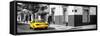 ¡Viva Mexico! Panoramic Collection - Colorful Mexican Street with Yellow Taxi III-Philippe Hugonnard-Framed Stretched Canvas