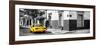 ¡Viva Mexico! Panoramic Collection - Colorful Mexican Street with Yellow Taxi III-Philippe Hugonnard-Framed Photographic Print