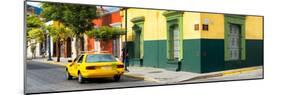 ¡Viva Mexico! Panoramic Collection - Colorful Mexican Street with Yellow Taxi-Philippe Hugonnard-Mounted Photographic Print