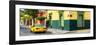 ¡Viva Mexico! Panoramic Collection - Colorful Mexican Street with Yellow Taxi-Philippe Hugonnard-Framed Photographic Print