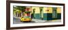 ¡Viva Mexico! Panoramic Collection - Colorful Mexican Street with Yellow Taxi-Philippe Hugonnard-Framed Premium Photographic Print