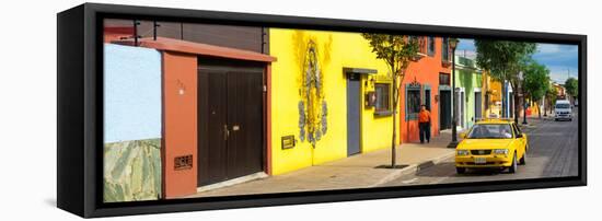 ¡Viva Mexico! Panoramic Collection - Colorful Mexican Street-Philippe Hugonnard-Framed Stretched Canvas