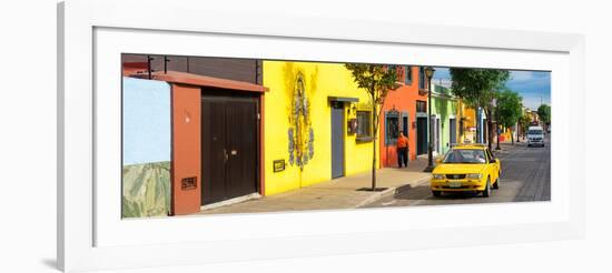 ¡Viva Mexico! Panoramic Collection - Colorful Mexican Street-Philippe Hugonnard-Framed Photographic Print