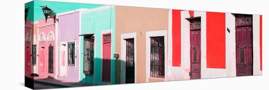 ¡Viva Mexico! Panoramic Collection - Colorful Street Campeche II-Philippe Hugonnard-Stretched Canvas