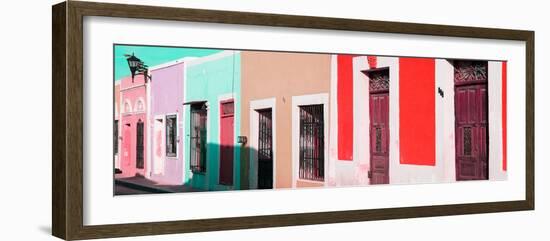 ¡Viva Mexico! Panoramic Collection - Colorful Street Campeche II-Philippe Hugonnard-Framed Photographic Print