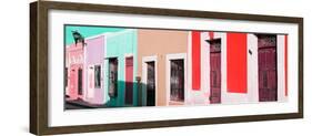 ¡Viva Mexico! Panoramic Collection - Colorful Street Campeche II-Philippe Hugonnard-Framed Photographic Print