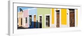 ¡Viva Mexico! Panoramic Collection - Colorful Street Campeche-Philippe Hugonnard-Framed Photographic Print