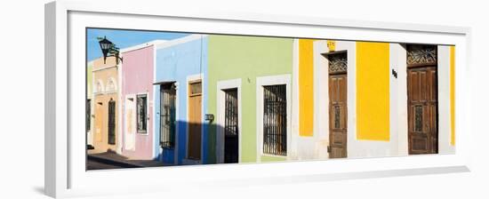 ¡Viva Mexico! Panoramic Collection - Colorful Street Campeche-Philippe Hugonnard-Framed Premium Photographic Print