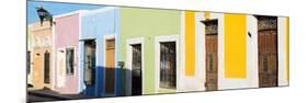 ¡Viva Mexico! Panoramic Collection - Colorful Street Campeche-Philippe Hugonnard-Mounted Premium Photographic Print