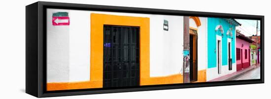 ¡Viva Mexico! Panoramic Collection - Colorful Street III-Philippe Hugonnard-Framed Stretched Canvas