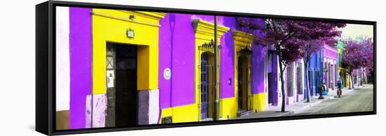 ¡Viva Mexico! Panoramic Collection - Colorful Street in Oaxaca I-Philippe Hugonnard-Framed Stretched Canvas
