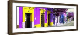 ¡Viva Mexico! Panoramic Collection - Colorful Street in Oaxaca I-Philippe Hugonnard-Framed Photographic Print