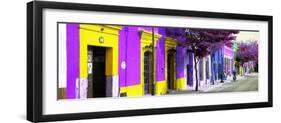 ¡Viva Mexico! Panoramic Collection - Colorful Street in Oaxaca I-Philippe Hugonnard-Framed Photographic Print