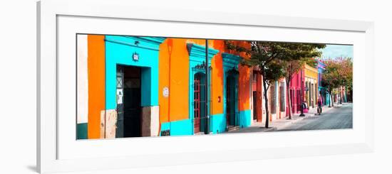 ¡Viva Mexico! Panoramic Collection - Colorful Street in Oaxaca II-Philippe Hugonnard-Framed Photographic Print