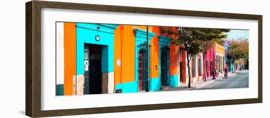 ¡Viva Mexico! Panoramic Collection - Colorful Street in Oaxaca II-Philippe Hugonnard-Framed Photographic Print