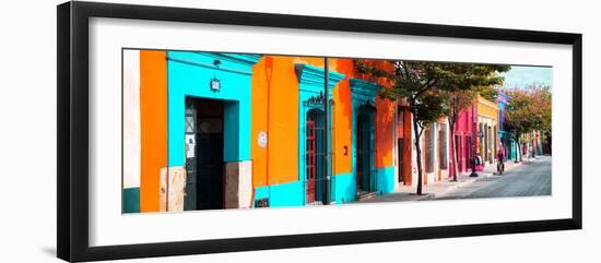 ¡Viva Mexico! Panoramic Collection - Colorful Street in Oaxaca II-Philippe Hugonnard-Framed Photographic Print