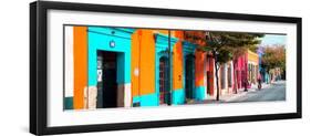 ¡Viva Mexico! Panoramic Collection - Colorful Street in Oaxaca II-Philippe Hugonnard-Framed Photographic Print