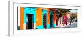 ¡Viva Mexico! Panoramic Collection - Colorful Street in Oaxaca II-Philippe Hugonnard-Framed Photographic Print