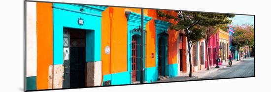 ¡Viva Mexico! Panoramic Collection - Colorful Street in Oaxaca II-Philippe Hugonnard-Mounted Photographic Print