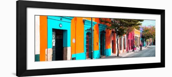 ¡Viva Mexico! Panoramic Collection - Colorful Street in Oaxaca II-Philippe Hugonnard-Framed Photographic Print