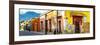 ¡Viva Mexico! Panoramic Collection - Colorful Street in Oaxaca IV-Philippe Hugonnard-Framed Photographic Print