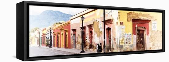 ¡Viva Mexico! Panoramic Collection - Colorful Street in Oaxaca V-Philippe Hugonnard-Framed Stretched Canvas