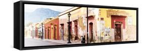 ¡Viva Mexico! Panoramic Collection - Colorful Street in Oaxaca V-Philippe Hugonnard-Framed Stretched Canvas