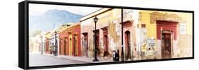 ¡Viva Mexico! Panoramic Collection - Colorful Street in Oaxaca V-Philippe Hugonnard-Framed Stretched Canvas