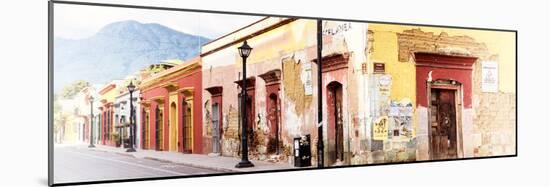 ¡Viva Mexico! Panoramic Collection - Colorful Street in Oaxaca V-Philippe Hugonnard-Mounted Photographic Print