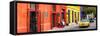 ¡Viva Mexico! Panoramic Collection - Colorful Street in Oaxaca VII-Philippe Hugonnard-Framed Stretched Canvas