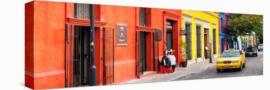 ¡Viva Mexico! Panoramic Collection - Colorful Street in Oaxaca VII-Philippe Hugonnard-Stretched Canvas