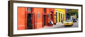 ¡Viva Mexico! Panoramic Collection - Colorful Street in Oaxaca VII-Philippe Hugonnard-Framed Photographic Print