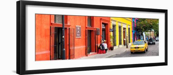 ¡Viva Mexico! Panoramic Collection - Colorful Street in Oaxaca VII-Philippe Hugonnard-Framed Photographic Print