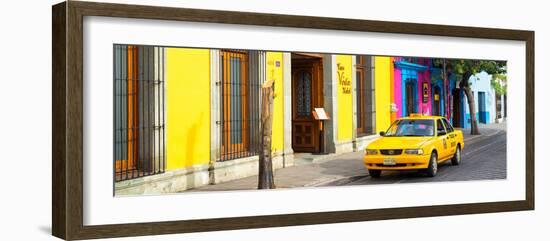 ¡Viva Mexico! Panoramic Collection - Colorful Street in Oaxaca VIII-Philippe Hugonnard-Framed Photographic Print
