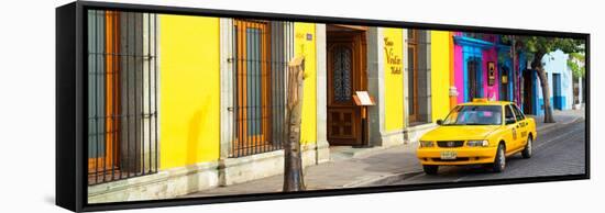 ¡Viva Mexico! Panoramic Collection - Colorful Street in Oaxaca VIII-Philippe Hugonnard-Framed Stretched Canvas