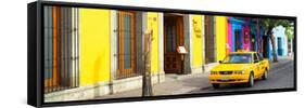 ¡Viva Mexico! Panoramic Collection - Colorful Street in Oaxaca VIII-Philippe Hugonnard-Framed Stretched Canvas