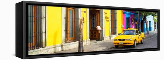 ¡Viva Mexico! Panoramic Collection - Colorful Street in Oaxaca VIII-Philippe Hugonnard-Framed Stretched Canvas