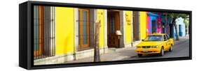 ¡Viva Mexico! Panoramic Collection - Colorful Street in Oaxaca VIII-Philippe Hugonnard-Framed Stretched Canvas