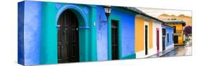 ¡Viva Mexico! Panoramic Collection - Colorful Street Scene San Cristobal de Las Casas II-Philippe Hugonnard-Stretched Canvas