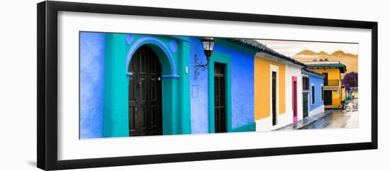 ¡Viva Mexico! Panoramic Collection - Colorful Street Scene San Cristobal de Las Casas II-Philippe Hugonnard-Framed Photographic Print