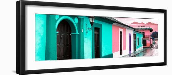 ¡Viva Mexico! Panoramic Collection - Colorful Street Scene San Cristobal de Las Casas III-Philippe Hugonnard-Framed Photographic Print