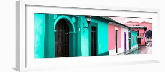 ¡Viva Mexico! Panoramic Collection - Colorful Street Scene San Cristobal de Las Casas III-Philippe Hugonnard-Framed Photographic Print