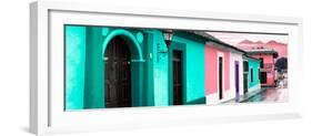 ¡Viva Mexico! Panoramic Collection - Colorful Street Scene San Cristobal de Las Casas III-Philippe Hugonnard-Framed Photographic Print