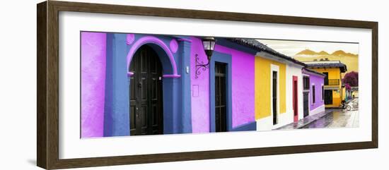 ¡Viva Mexico! Panoramic Collection - Colorful Street Scene San Cristobal de Las Casas IV-Philippe Hugonnard-Framed Photographic Print